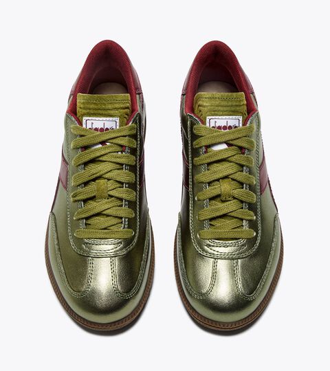 Metalized leather sneakers - All-gender TRAINER METALIZED CARDAMOM SEED - Diadora